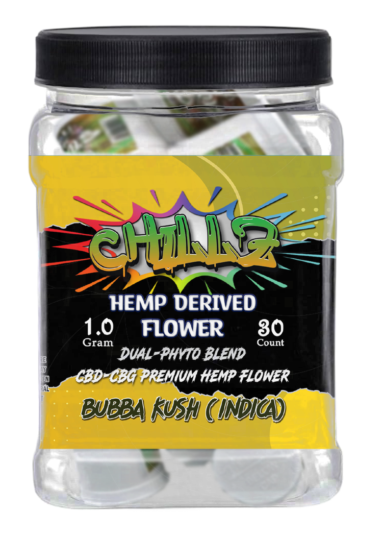 Chillz 1 Gram 30 Count Flower Jar Indica